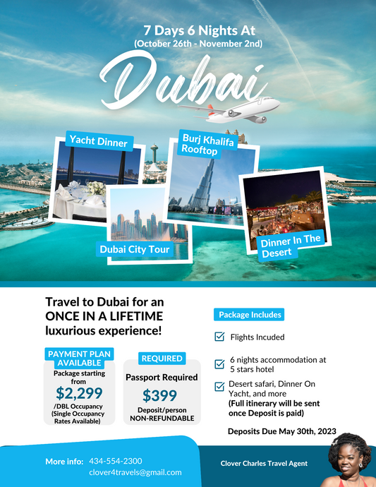 Dubai Trip (Deposit)